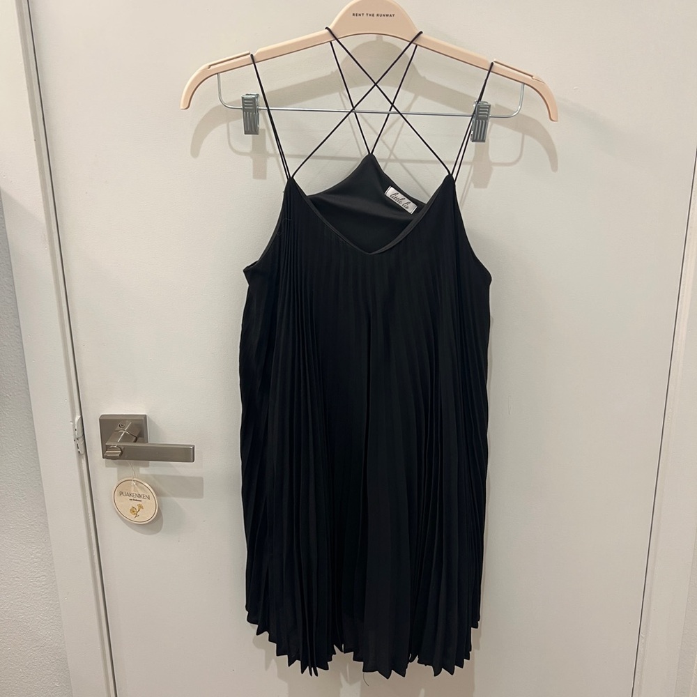 LBD pleated black dress